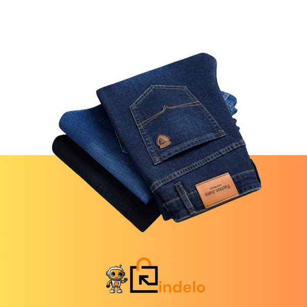 Calça Jeans Reta Clássica Masculina