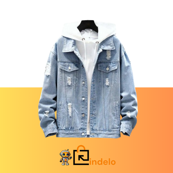 Jaqueta Jeans Streetwear Masculina