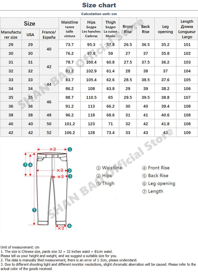 Calça Jeans Reta Clássica Masculina