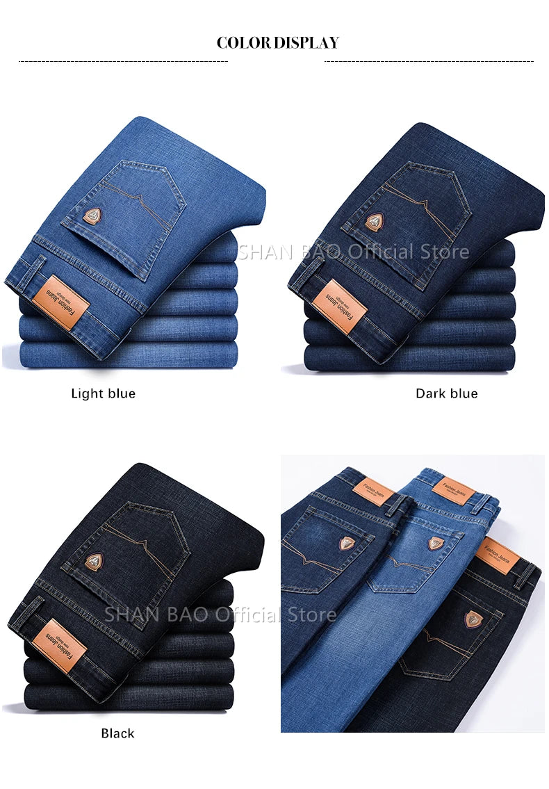 Calça Jeans Reta Clássica Masculina