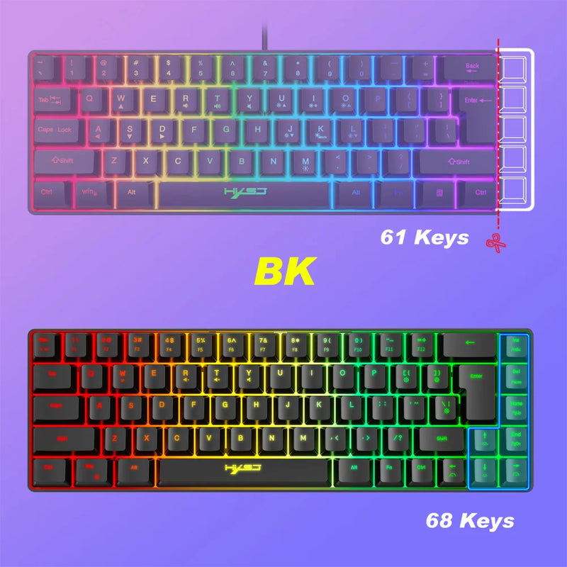 Teclado Gamer Portátil RGB V200