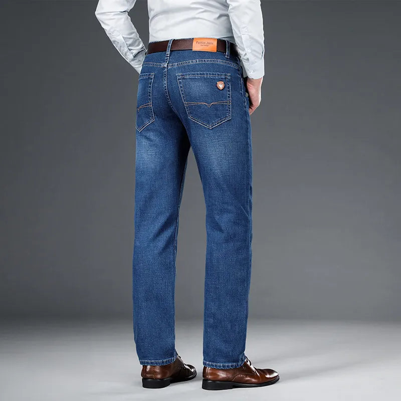 Calça Jeans Reta Clássica Masculina