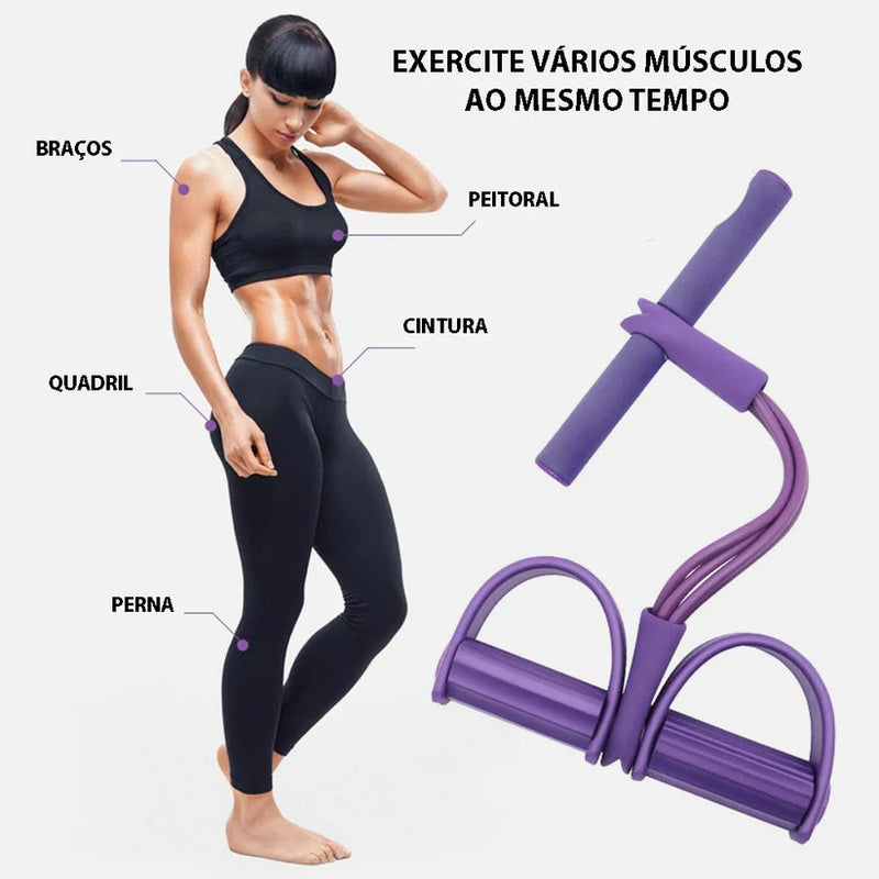 Elástico Extensor com Pedal High Force + Brinde Exclusivo